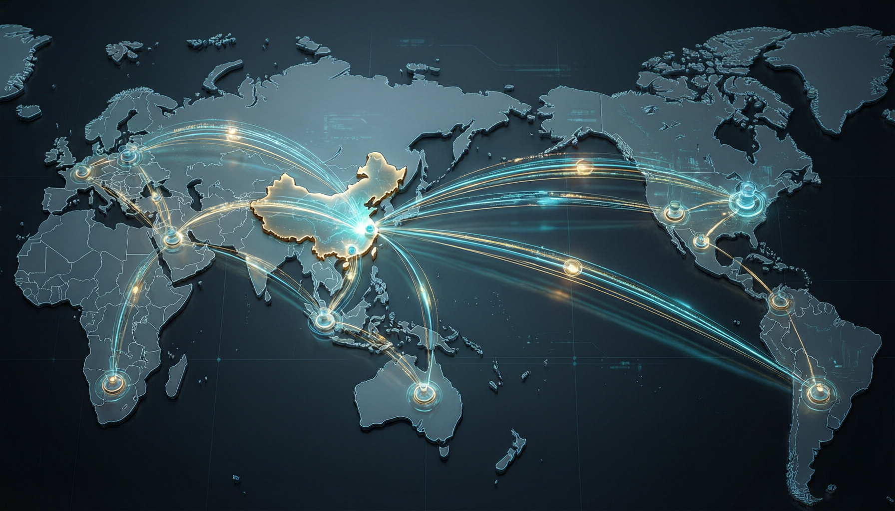 Global logistics shipping network - freight forwarding from China to 200+ countries